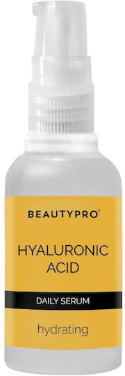 Beauty Pro Hydrating 1% Acid Feuchtigkeitsspendend Serum Gesicht mit Hyaluronsäure für Revitalisierung 30ml