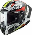 LS2 FF805 White/Red Motorradhelm Volles Gesicht...