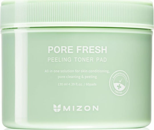 Mizon Pore Fresh Peeling Tücher Für Gesichtspeelings 60 Stück