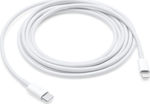 Apple USB 2.0 Cable USB-C male - Lightning Λευκό 2m (MQGH2ZM/A)