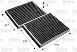 Valeo Filtru de Cabină cu Carbon Activ BMW F10