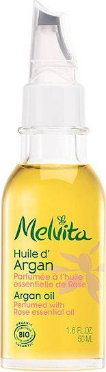 Melvita Argan Oil Αnti-aging & Moisturizing Argan Facial Oil Perfumed with Rose Essential Oil 50ml