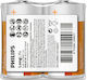 Philips Longlife Μπαταρίες Zinc C 1.5V 2τμχ