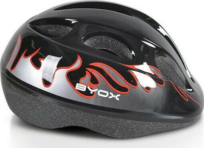 Byox Y03 Παιδικό Κράνος για Ποδήλατο Πόλης Μαύρο με Ενσωματωμένο Φωτάκι LED