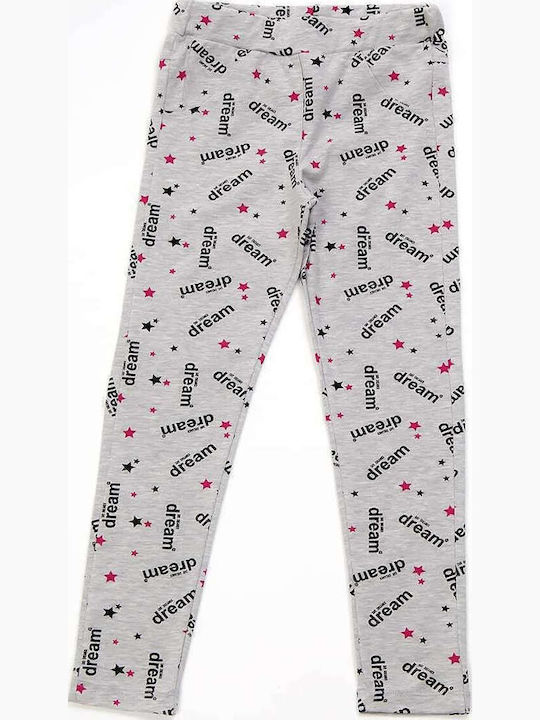 Kinder Leggings Lang Gray