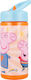 Stor Peppa Pig Kindness Counts Παιδικό Παγούρι Peppa Pig Αλουμινίου με Καλαμάκι 410ml