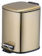Cyclops Metallic Bathroom Basket Soft Close 6lt Gold