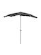 Square Garden Parasol Metal Anthracite 2x1.3xHeight 2.34m