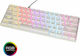 Lamtech Pluto Gaming Mechanical Keyboard 60% with Outemu Blue Switch and Backlit Key (English US) White