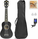 Max Audio UKEY Ukulele Set Soprano Black