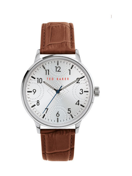 Ted Baker Watch Battery with Brown Leather Strap