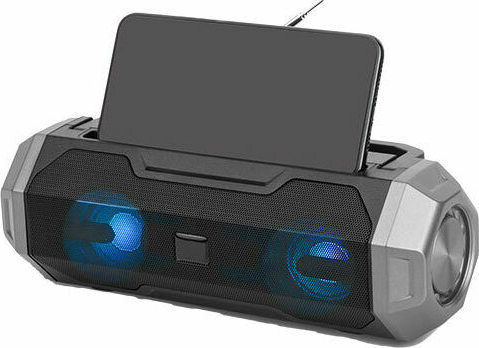 Lamtech Portable Fm Radio Bluetooth Speaker 12W with Radio and Battery Life up to 4 hours Black