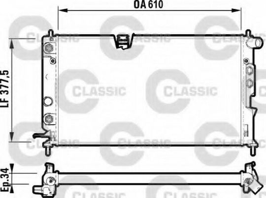 Valeo Car Water Radiator for Opel Vectra 1995-2003