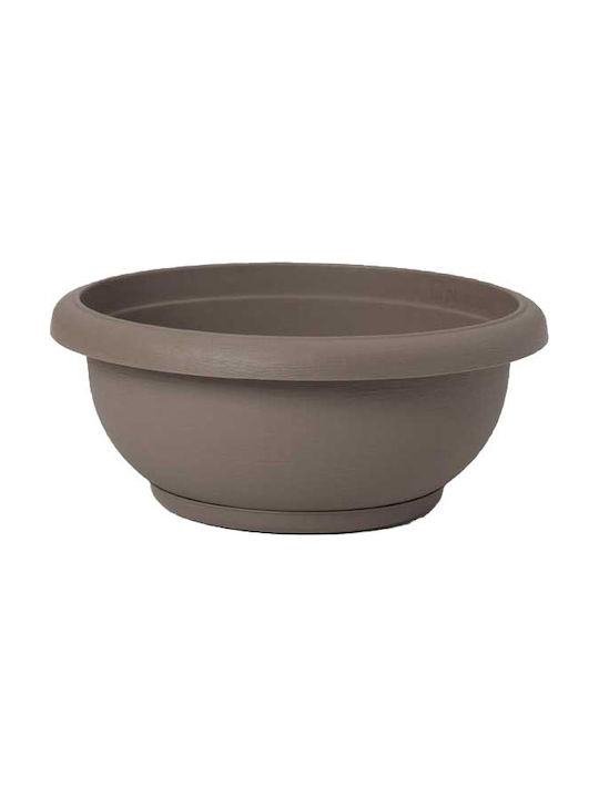 Miltoplast Terrae 50 Round Pot 50x20.2cm in Beige Color 007.1495093