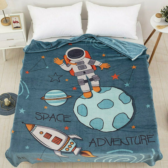 Beauty Home Fleece Blanket Art Blue 160x220cm 6167KBF