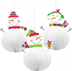 Amscan White Snowman 3 Pieces