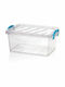 Viosarp Plastic Storage box with Cap Transparent 37x25x15cm 1pcs
