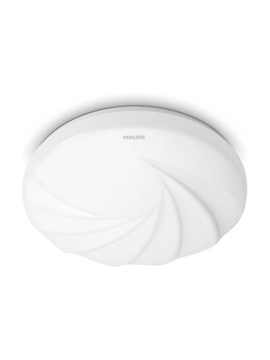 Philips Μοντέρνα Πλαστική Πλαφονιέρα Οροφής με Ενσωματωμένο LED σε Λευκό χρώμα 32cm