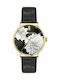 Ted Baker Phylipa Flowers Women's Watch with Black Leather Strap