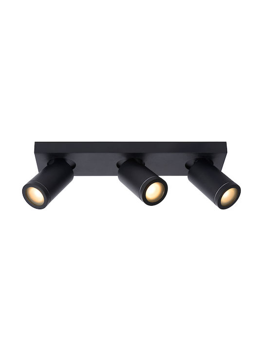Lucide Lightning Taylor Outdoor Ceiling Spot GU10 in Black Color 09930/15/30