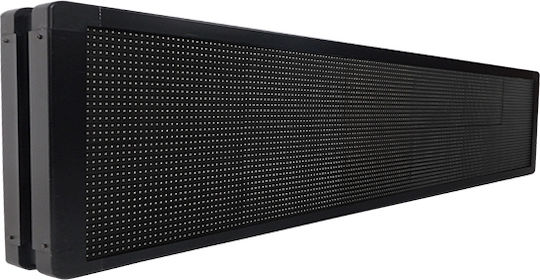 GloboStar Semn LED rulant Cu două fețe Impermeabila 168x40cm Roșu