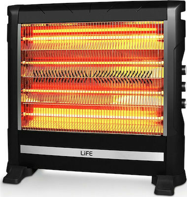 Life Vesta 221-0255 Căldură radiantă Cuarț cu termostat și ventilator 2800W