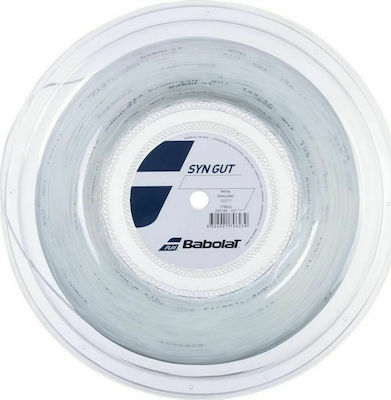 Babolat Syn Gut Tennis Racket String White 200m, Φ1.30mm