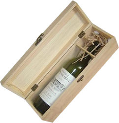 AGC Ξύλινο Αλουστράριστο Κουτί για 1 Φιάλη Κρασί