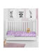 Dimcol Ballerina Baby Bettlaken Für Wiege Flanell Flieder 80x110cm