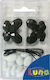 Luna Plastic Craft Bead Multicolor Butterfly Beads