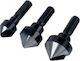 Wolfcraft Milling Cutters With Hexagonal Shank 6mm Cutter Set for Metal \ Wood \ Plastic 6mm 3pcs