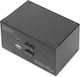 Digitus KVM Switch 2 Port Dual Display 4K HDMI