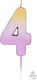 Amscan Birthday Candle Number "4" in Pink Color...