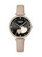 Curren Women's Watch with Beige Leather Strap