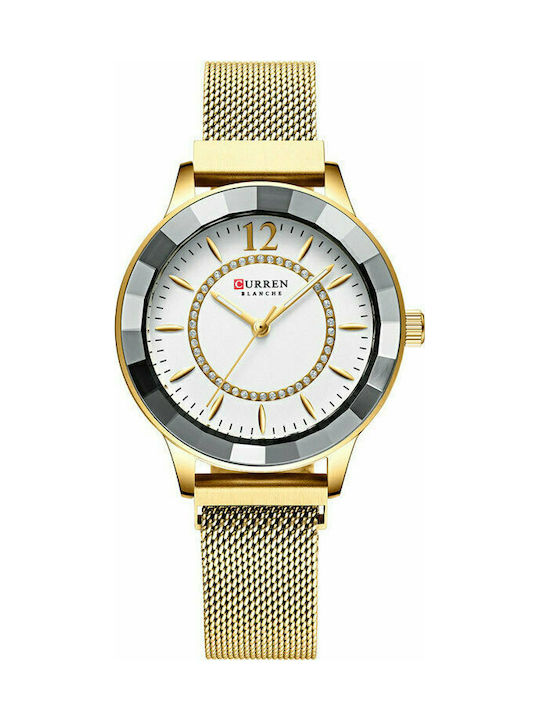 Curren Uhr mit Gold Metallarmband