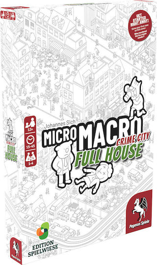 Επιτραπέζιο Παιχνίδι MicroMacro: Crime City 2 – Full House για 1-4 Παίκτες 12+ Ετών (EN) Pegasus Spiele