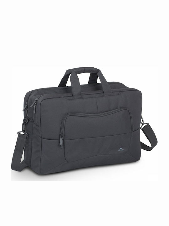 Rivacase Tegel Αδιάβροχη Τσάντα Ώμου / Χειρός για Laptop 17.3" σε Μαύρο χρώμα
