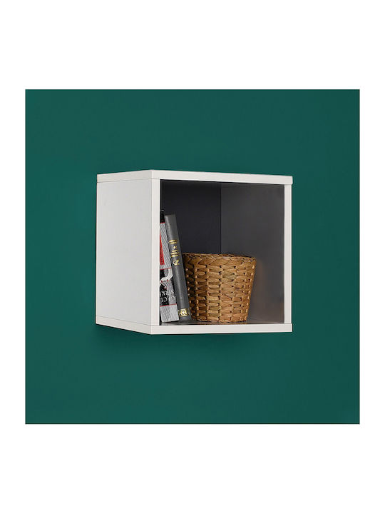 Shelf Wall Flat White 33x19x33cm