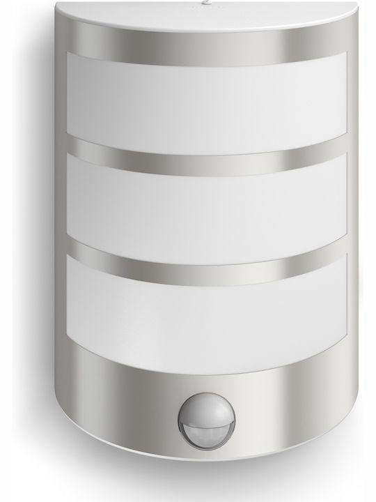 Philips Python Επιτοίχια Εξωτερική Πλαφονιέρα LED IP44 6W με Θερμό Λευκό Φως