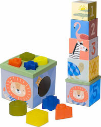 Taf Toys Jucărie de Stivuit Savannah Sort & Stack pentru 12++ Luni