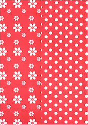 Skag Karton Polka Dot Zazoo Beidseitig 50x70cm. Rot 292399