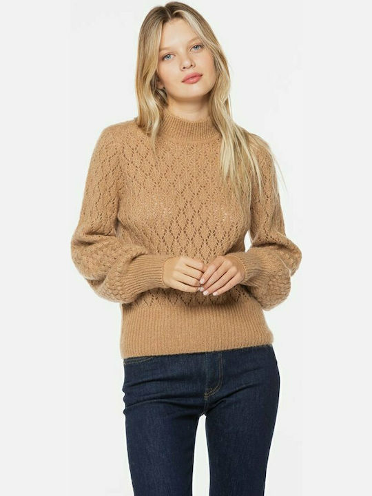 Pepe Jeans Dunia Women's Long Sleeve Sweater Beige