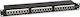 Equip Patch Panel για Rack 19" 24 Θυρών cat6 Μαύρο