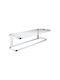 Grohe Selection Wall-Mounted Bathroom Shelf Unit with 5 Positions ​59.6x59.6cm Silver
