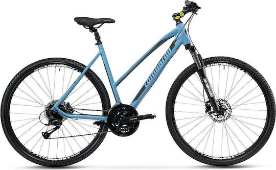 Lombardo Amantea 200 Donna 28" 2021 Albastru deschis Bicicletă Trekking cu 24 Viteze și Frâne pe Disc Hidraulice