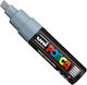 Uni-Ball Posca PC-8KT Ανεξίτηλος Μαρκαδόρος Γκρι 8mm