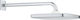 Grohe Tempesta 250 Cube Square Showerhead 25x25cm with Arm 38cm