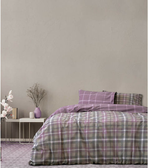 Kocoon Bettbezug-Set Übergröße mit 2 Kissenbezügen 225x245 Alpin Pink