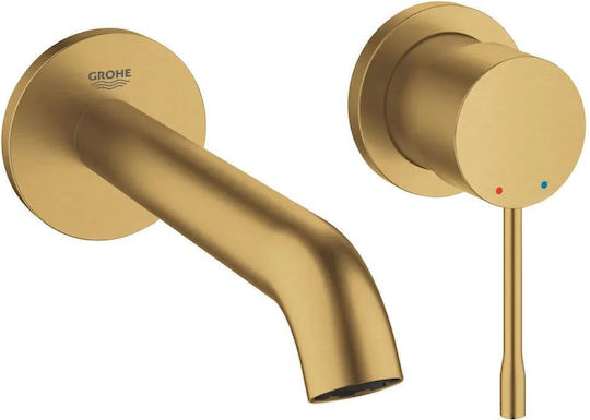 Grohe Essence Set Mischer & Auslauf für Wandmontage für für Waschbecken 1 Ausfahrt Gold