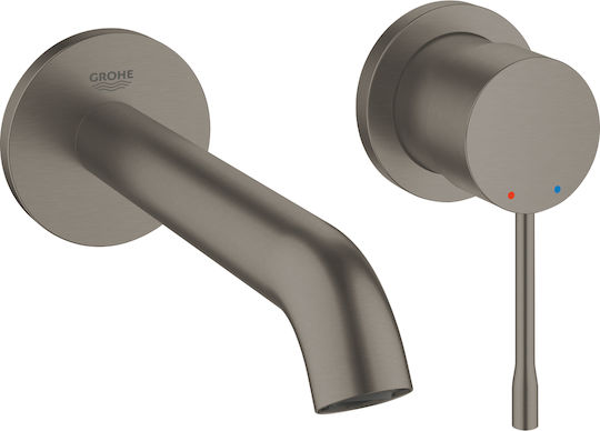 Grohe Essence Set Mischer & Auslauf für Wandmontage für für Waschbecken 1 Ausfahrt Gray